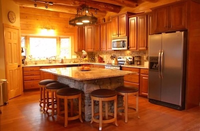 Gourmet kitchen at the retreat house